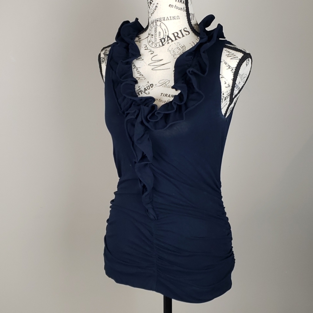 {CAbi} Black π€ Flirty Tank Top - Picture 2 of 8